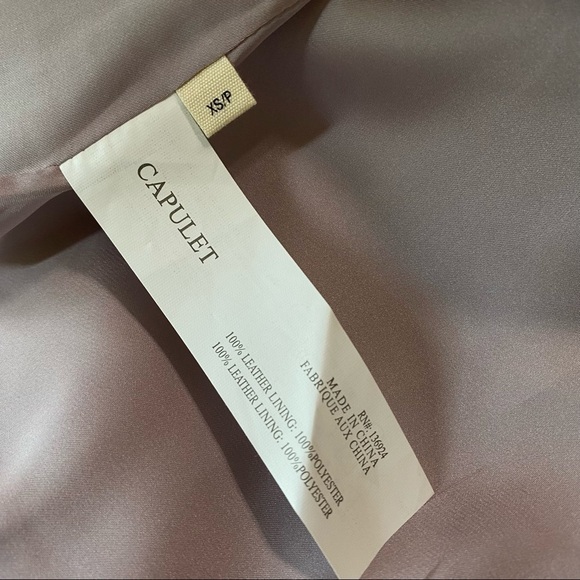 Capulet Sophie Suede A Line Mini Zipper Skirt In Lavender Size XS NWOT - Picture 3 of 6